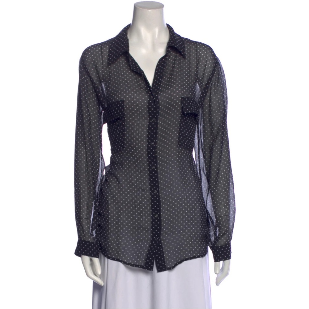 Sheer Black mini stars Women's Top